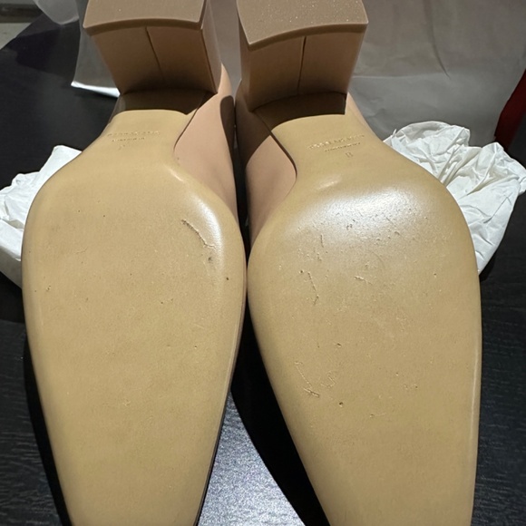 FERRAGAMO - Myra 60mm Lamb Smooth Leather, Amaretti (Size US 8) - Picture 10 of 10